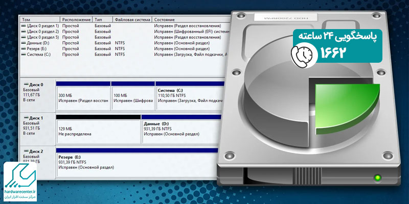 بازیابی اطلاعات هارد بعد از پارتیشن بندی